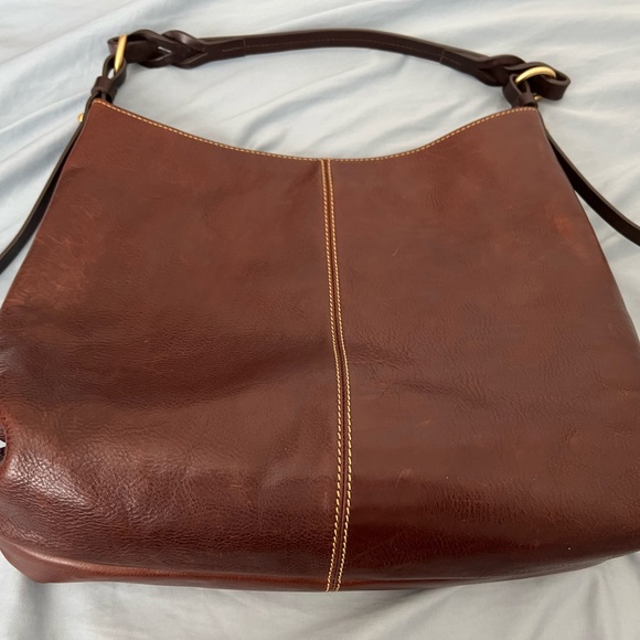 Dooney & Bourke Florentine Leather Twist Sac Shoulder Bag - Picture 2 of 6